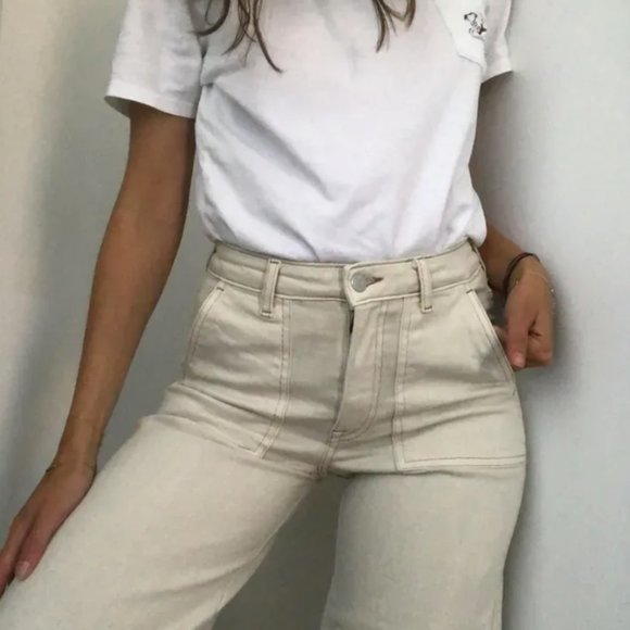 Beige flared jeans - Picture 5 of 8